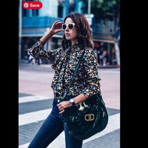 Tory Burch Gemini Link Crossbody Bag patent black